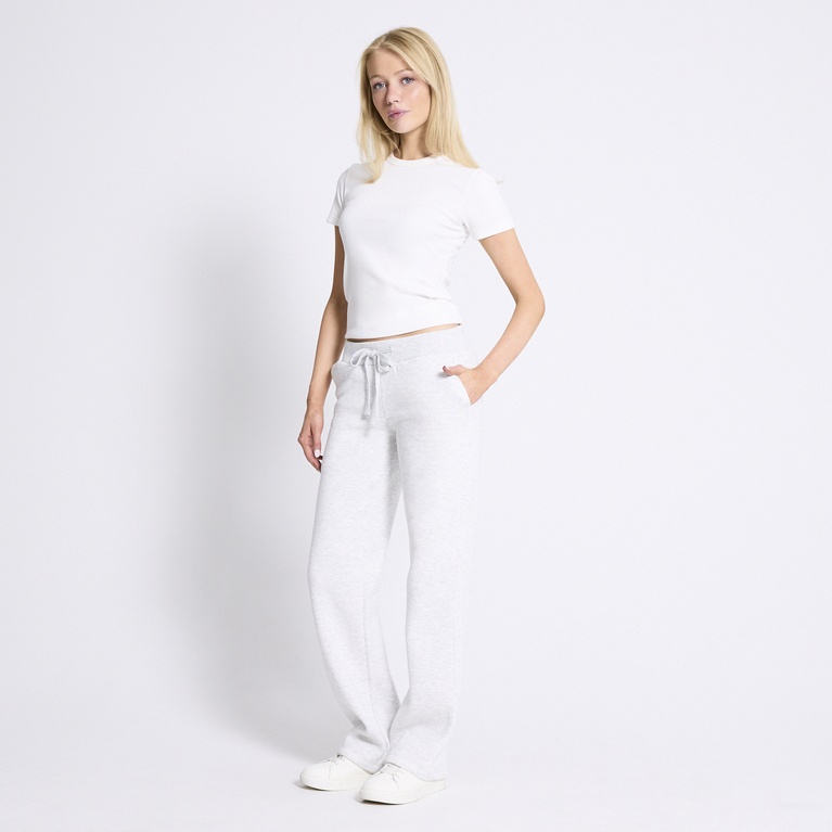 Heavy sweatpants "Sanne" Grey Melange